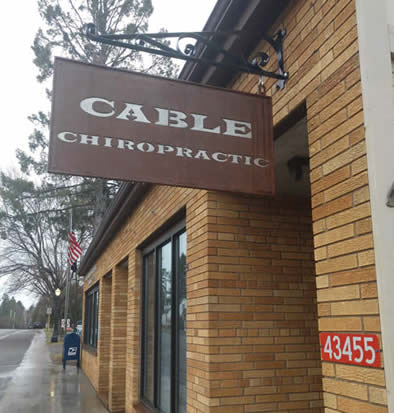Cable Chiropractic Office in Cable, WI